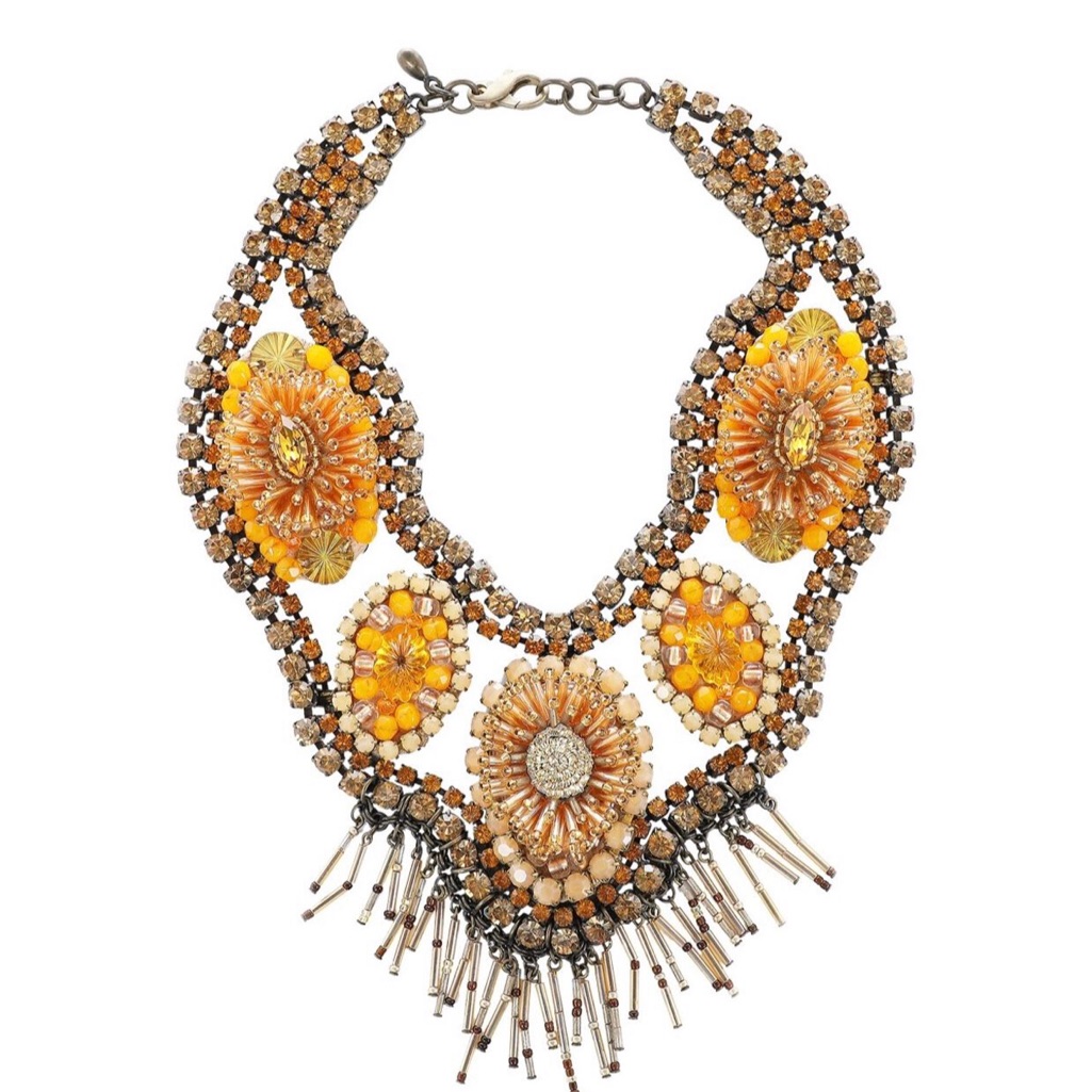 Gorgeous Statement Necklace By Shourok Paris And Swarovski Collaboration.